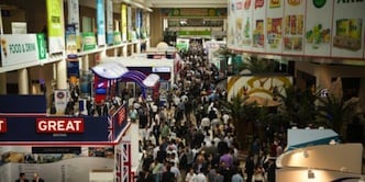 Crowds at Gulfood exhibition in Dubai.