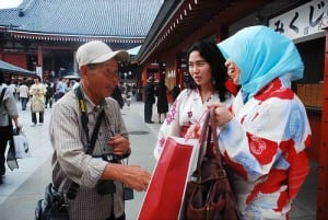 Currently, there are about 120,000 Muslims in Japan out of a total population of 127 million people