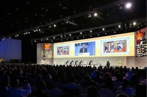 Najib Razak, the Malaysian prime minister, addresses participants of the World Islamic Economic Forum in Dubai. Satish Kumar / The National