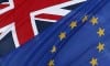 The EU and the Union flags fly outside The European Commission Representation in London