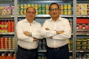 My Outlets president Ronnie Tan (left) with Mr Malek, the chief executive. The company assists emerging SMEs in the halal food industry to expand and grow.ST PHOTO: TAMARA CRAIU