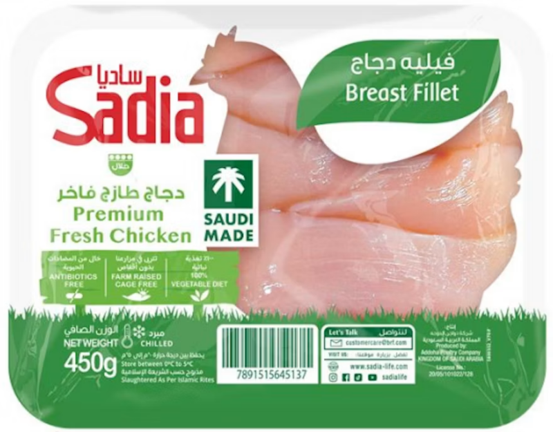 Picture of packaged raw chicken